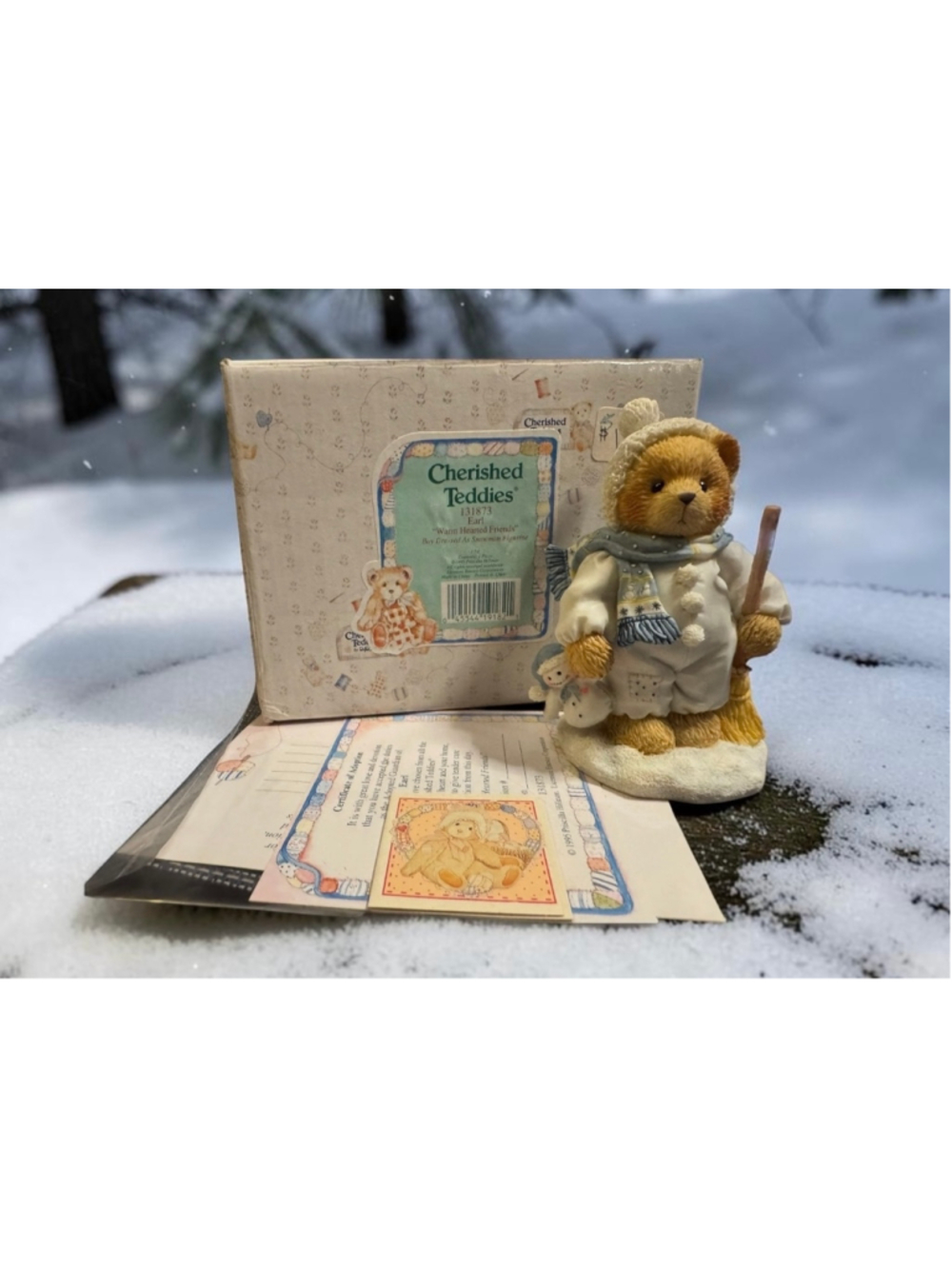 Cherished Teddies Earl Warm Hearted Friends Figurine 131873